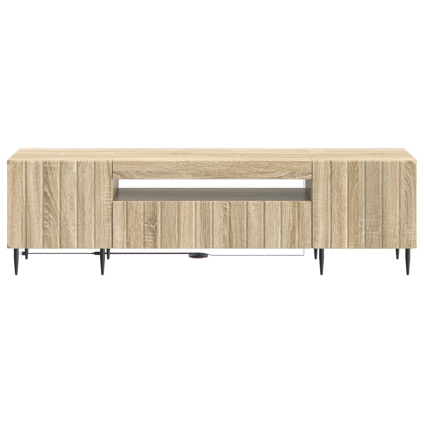 LED-TV-Schrank Sonoma-Eiche Holzwerkstoff