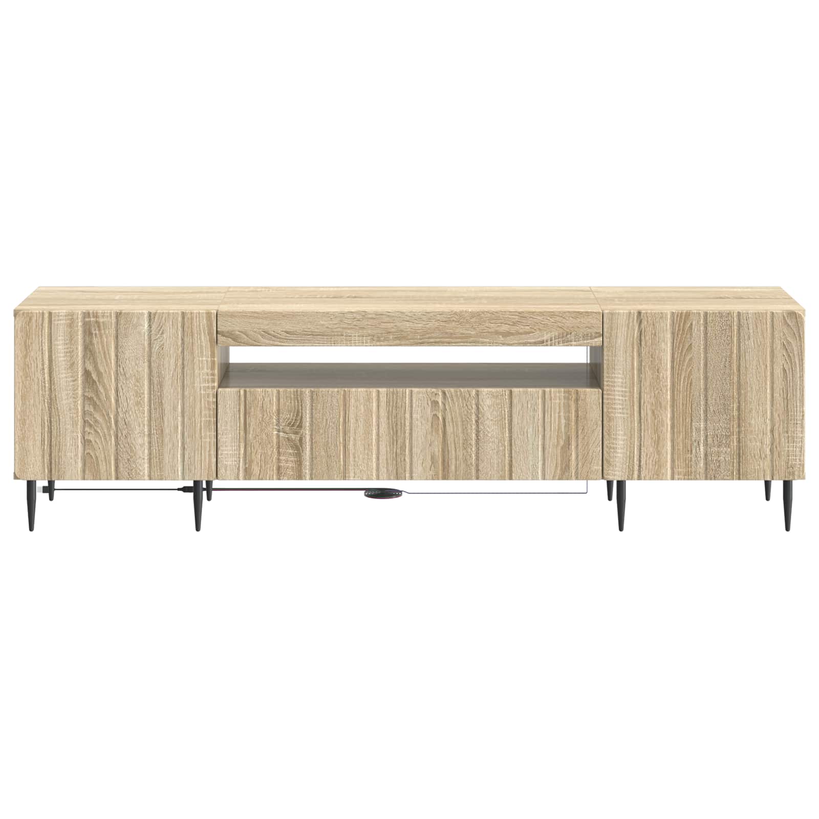 LED-TV-Schrank Sonoma-Eiche Holzwerkstoff