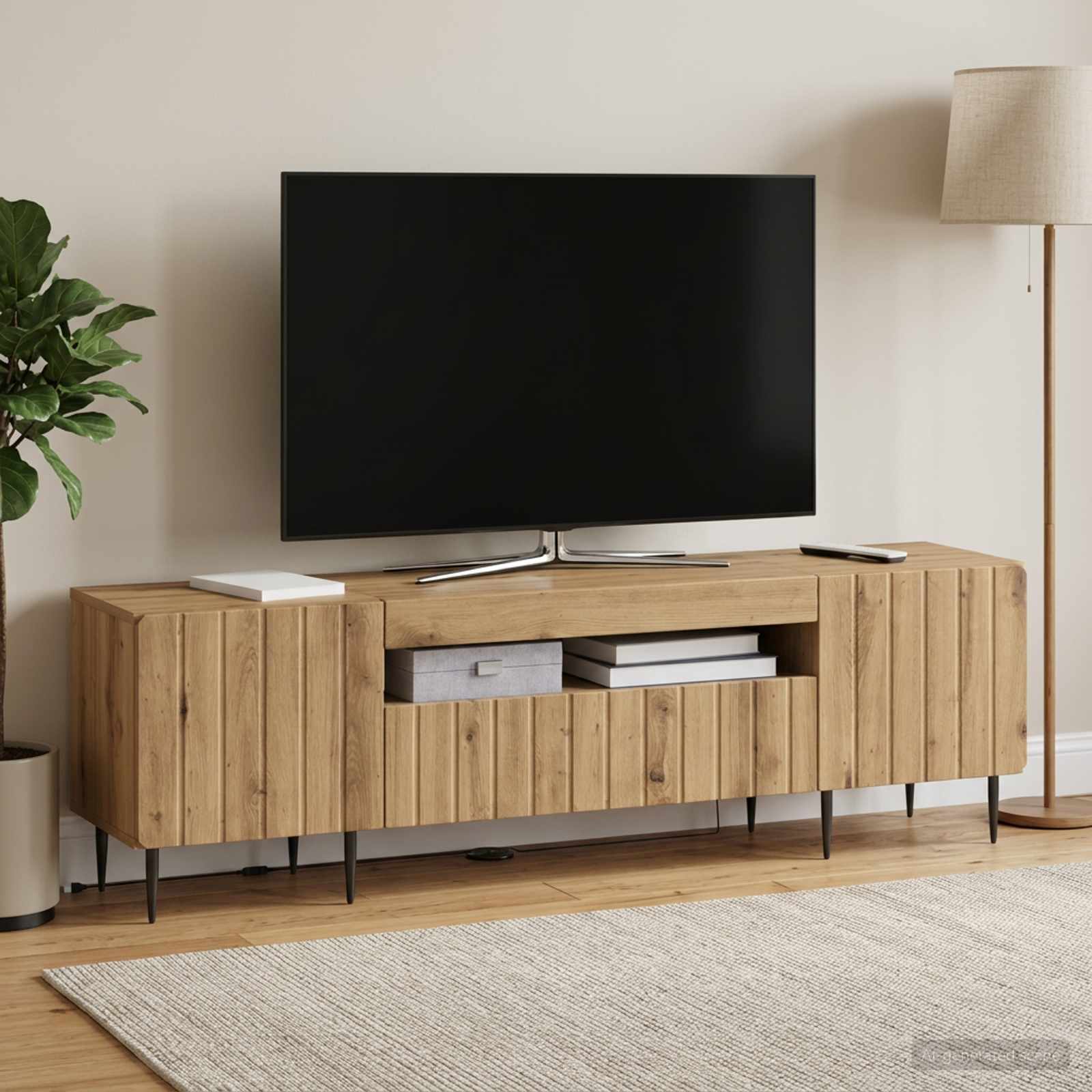 LED-TV-Schrank Artisan-Eiche Holzwerkstoff