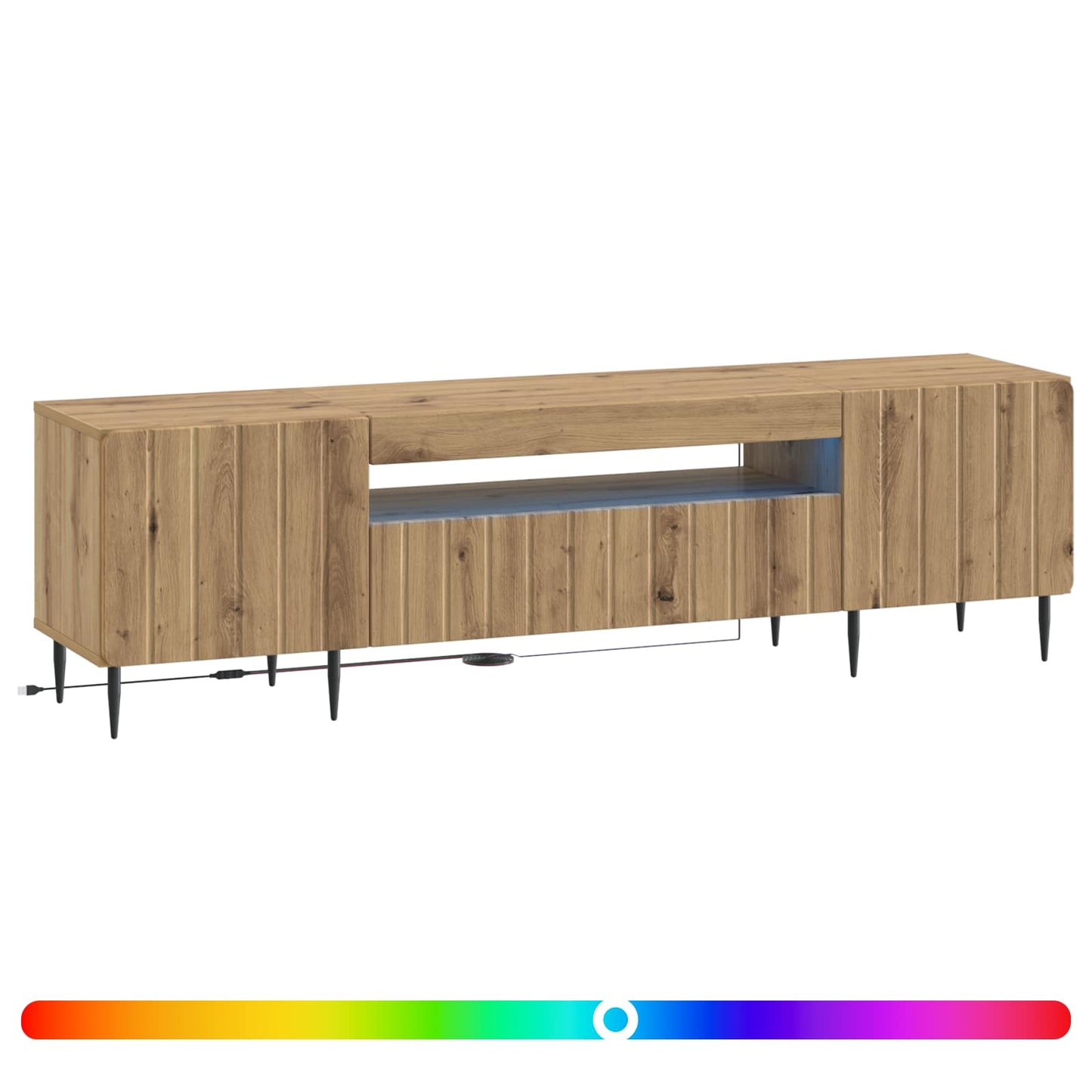 LED-TV-Schrank Artisan-Eiche Holzwerkstoff