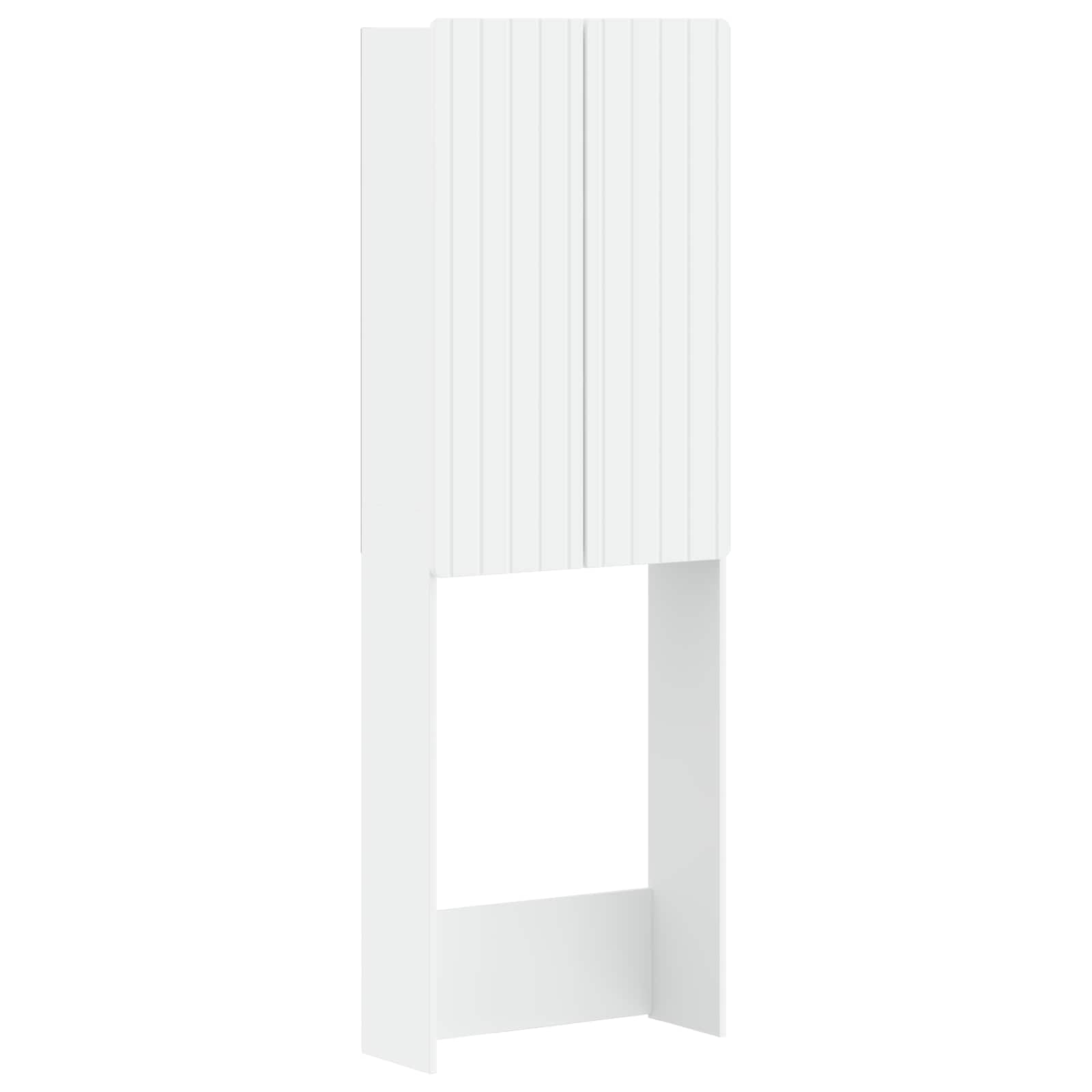 Toilettenschrank ZWOLLE Weiß 66 x 25,5 x 190 cm Holzwerkstoff