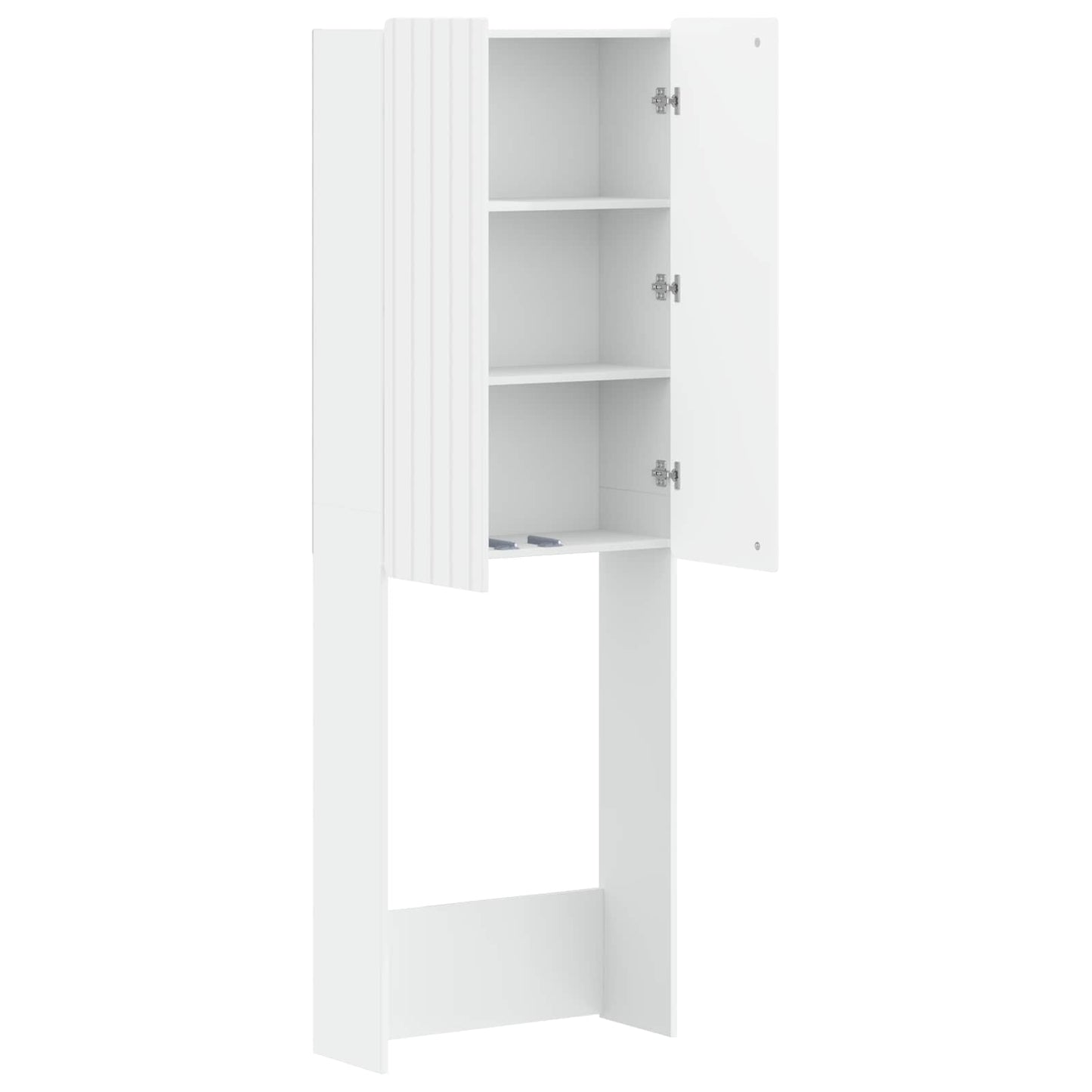 Toilettenschrank ZWOLLE Weiß 66 x 25,5 x 190 cm Holzwerkstoff