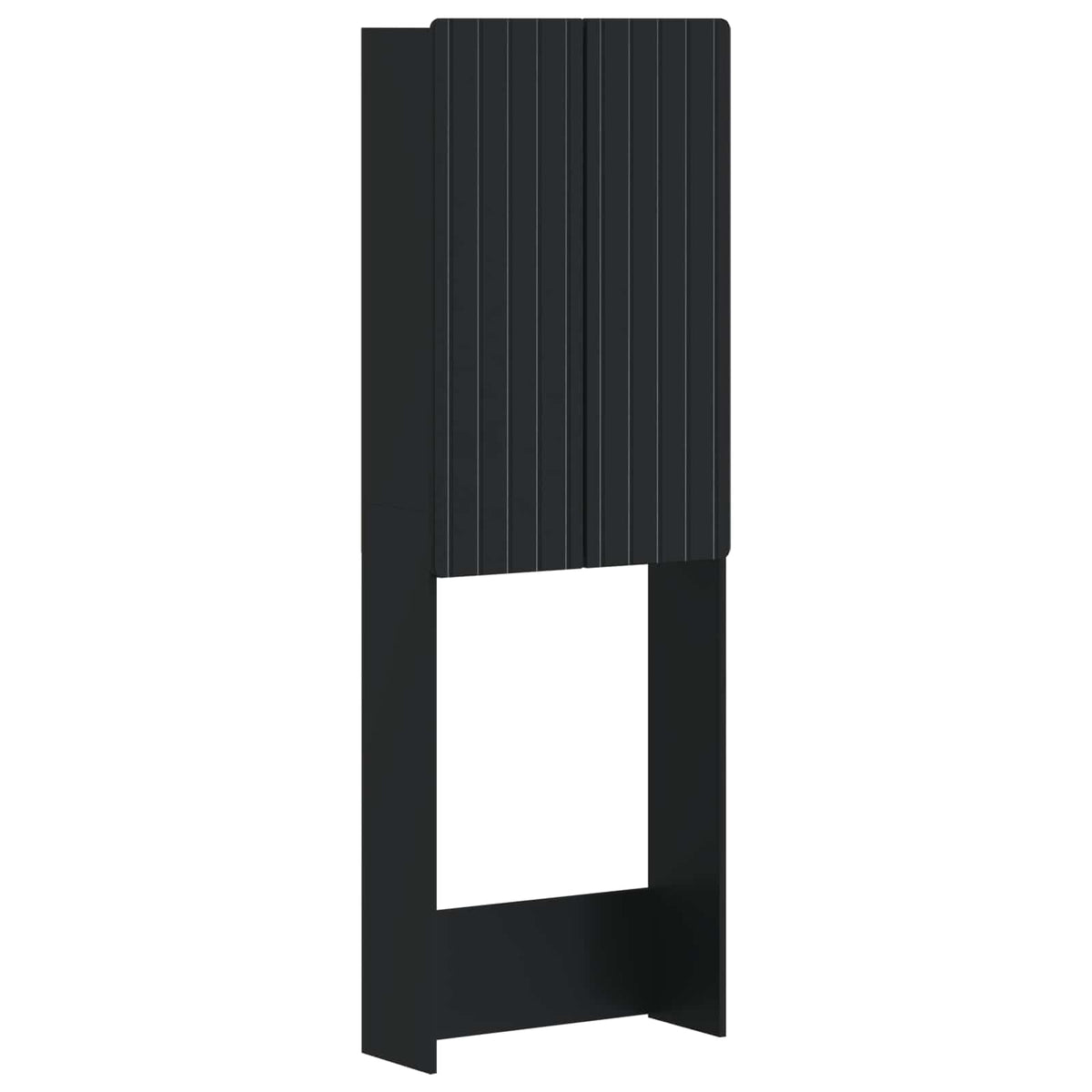 Toilettenschrank ZWOLLE Schwarz 66 x 25,5 x 190 cm
