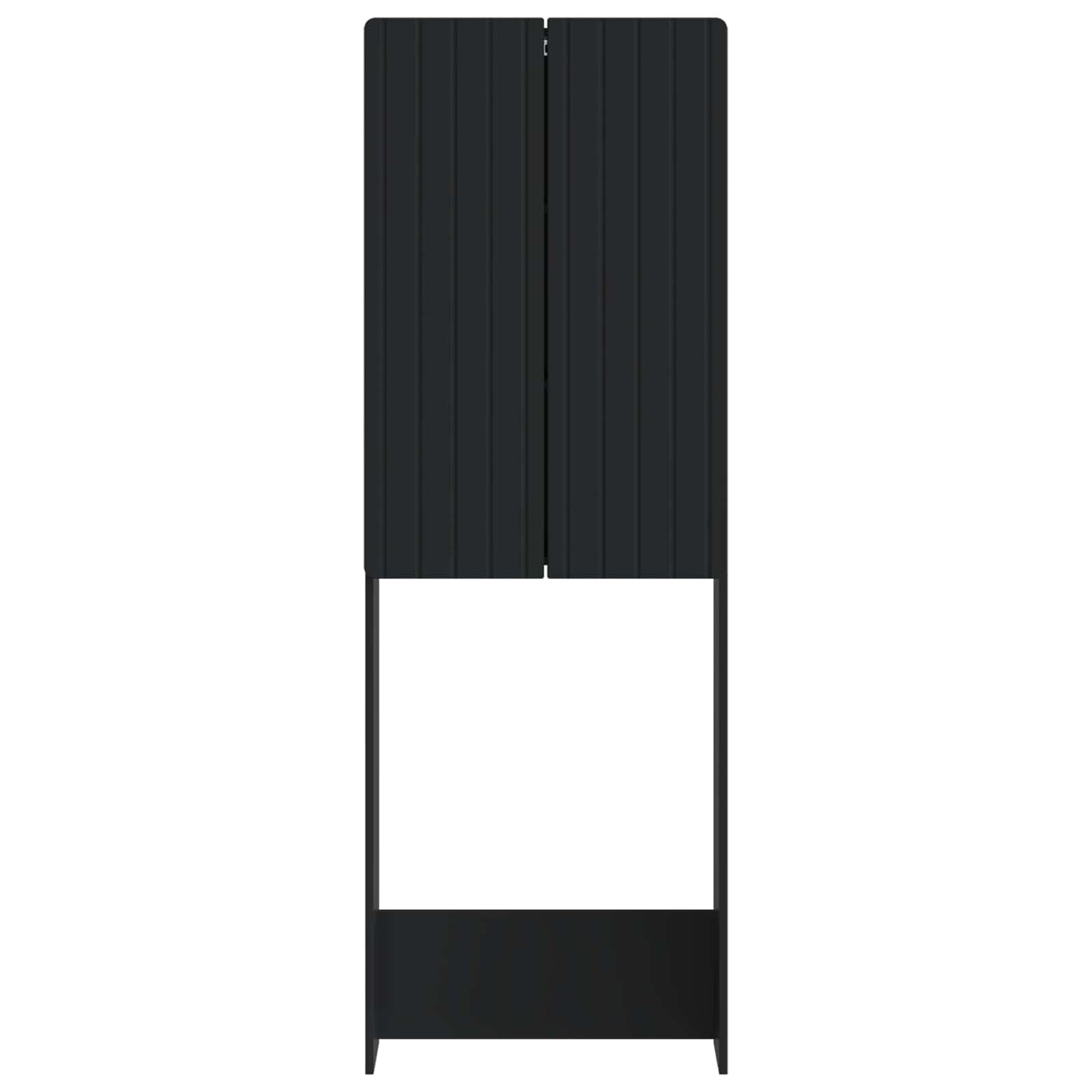 Toilettenschrank ZWOLLE Schwarz 66 x 25,5 x 190 cm