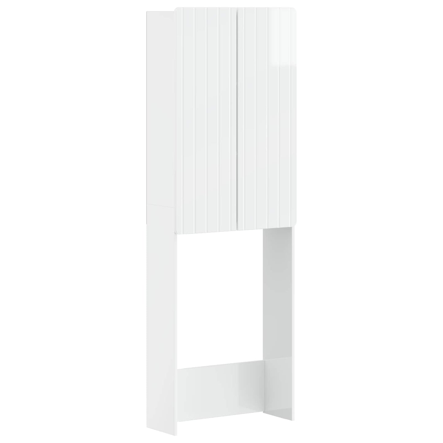 Toilettenschrank ZWOLLE Hochglanz Weiß 66 x 25,5 x 190 cm