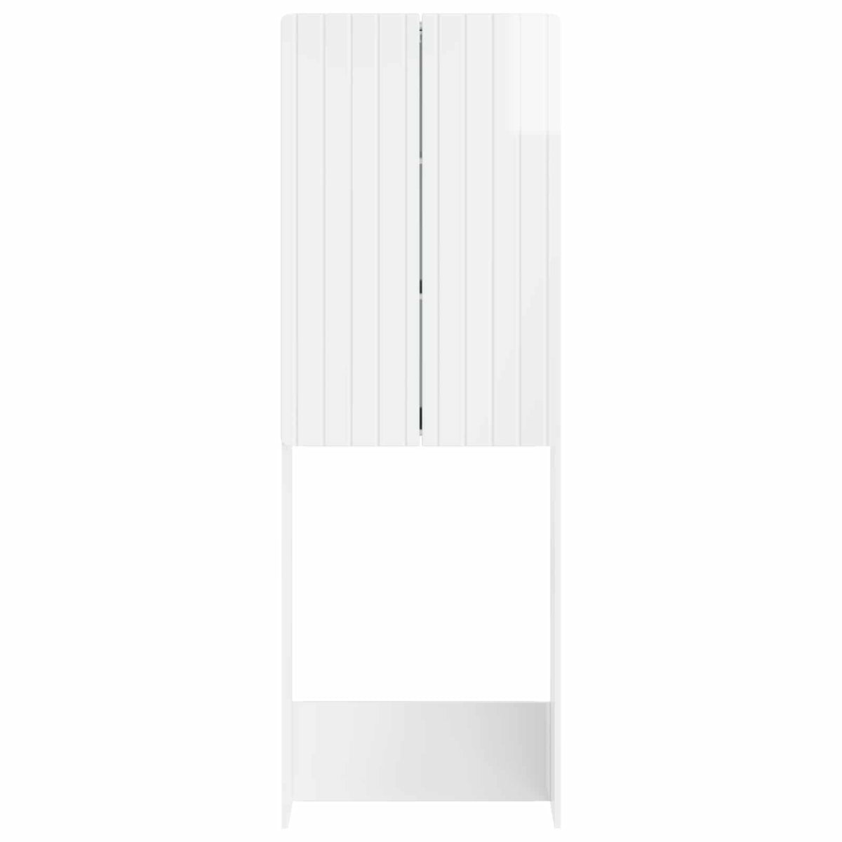 Toilettenschrank ZWOLLE Hochglanz Weiß 66 x 25,5 x 190 cm