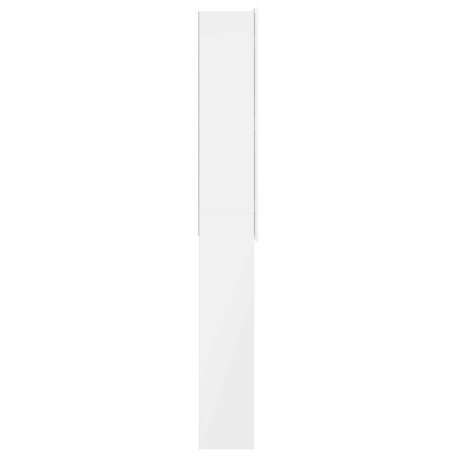 Toilettenschrank ZWOLLE Hochglanz Weiß 66 x 25,5 x 190 cm