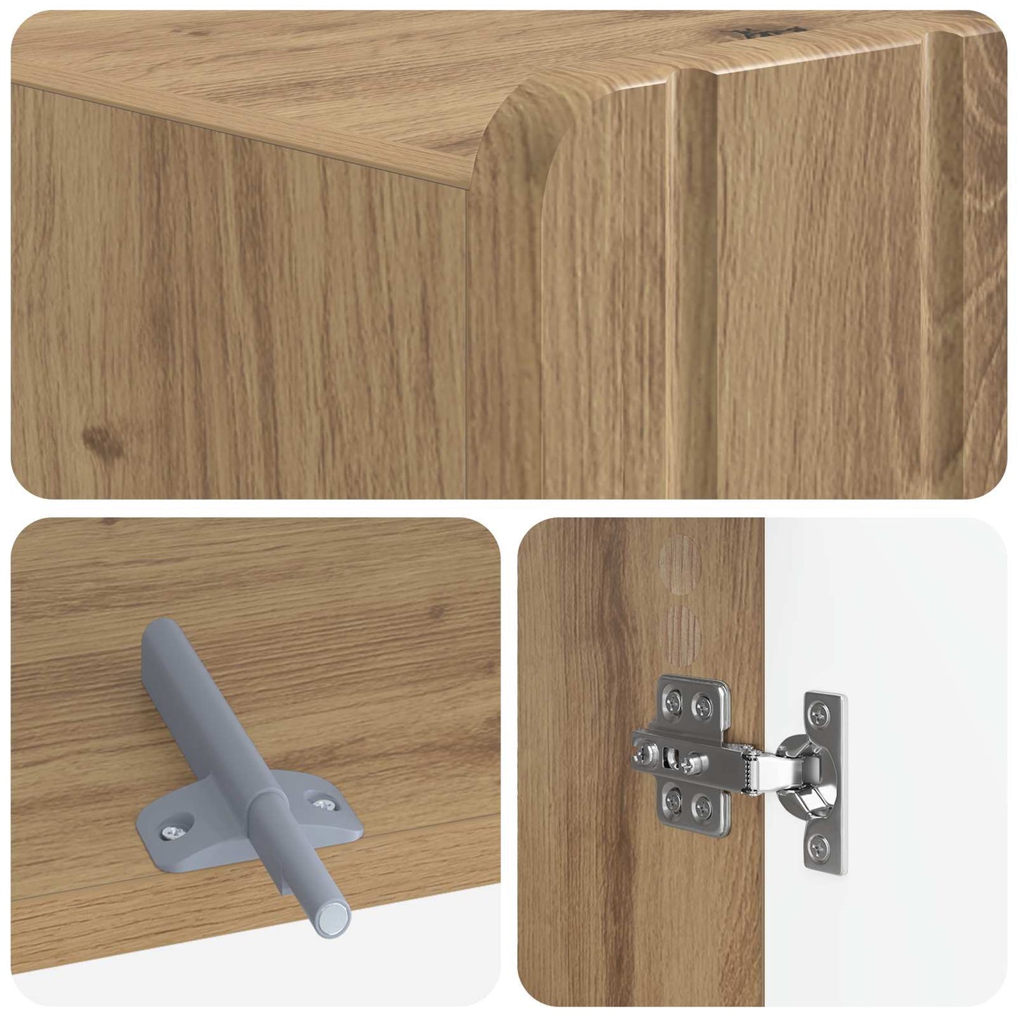Toilettenschrank ZWOLLE Artisan-Eiche 66 x 25,5 x 190 cm