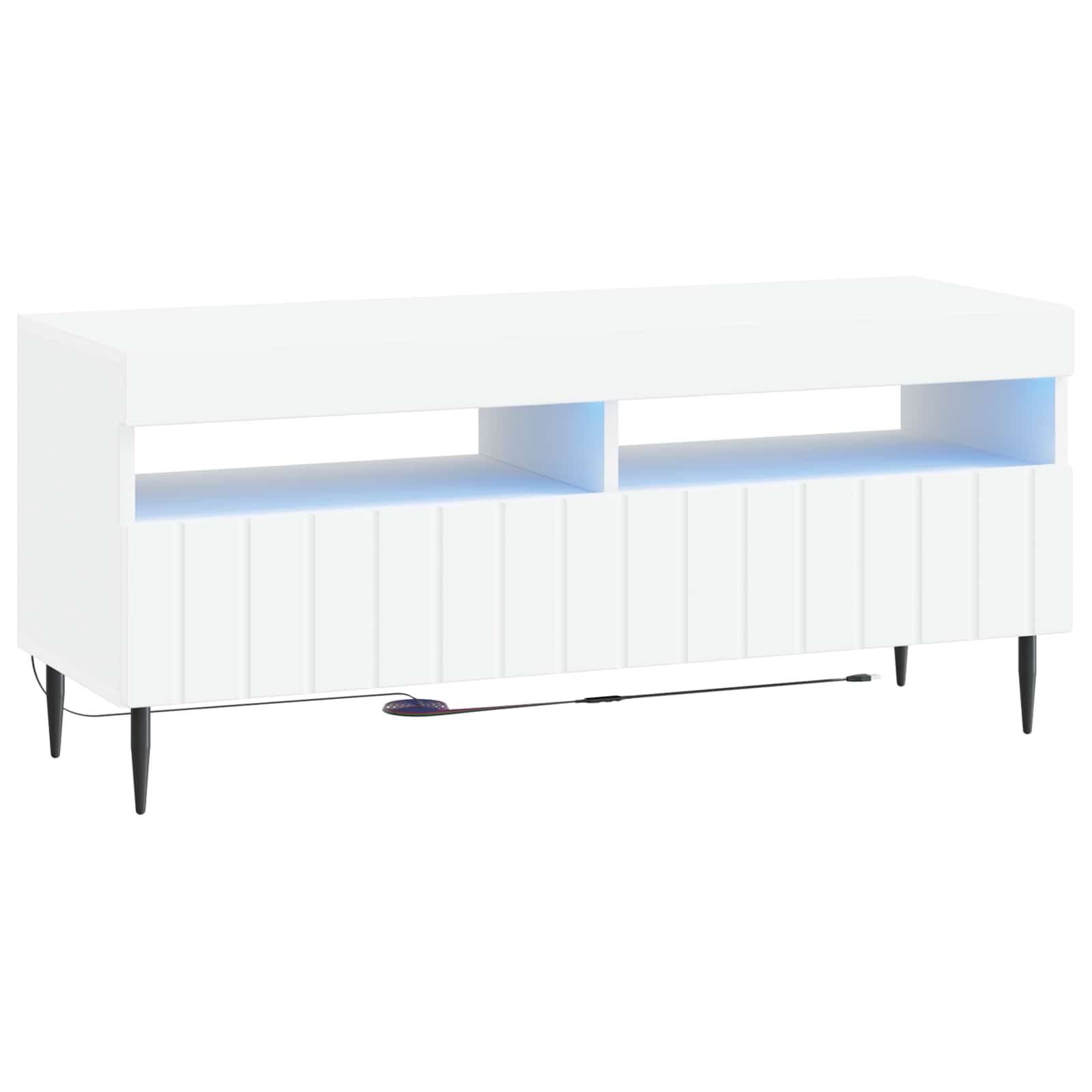 LED-TV-Schrank Weiß Holzwerkstoff