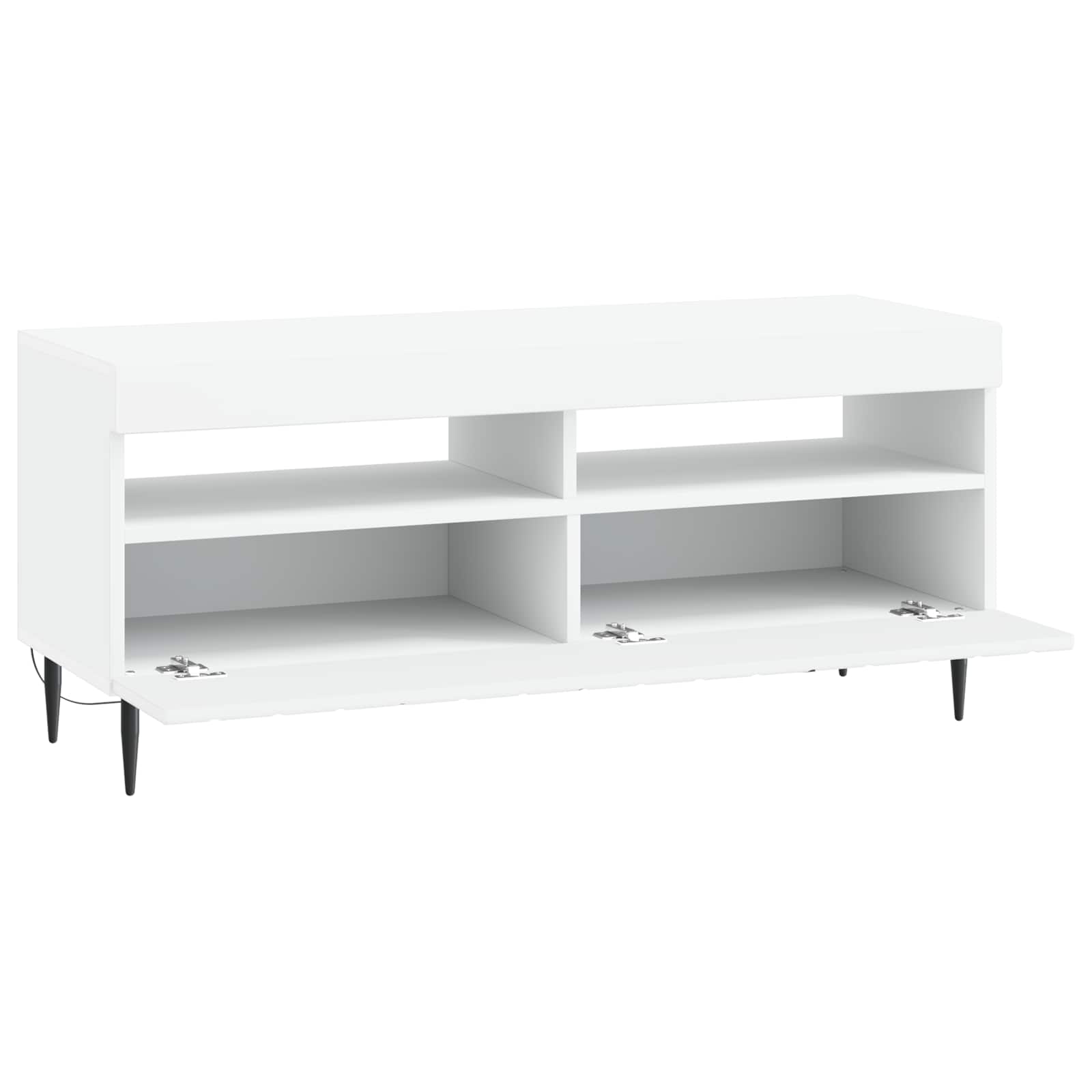 LED-TV-Schrank Weiß Holzwerkstoff