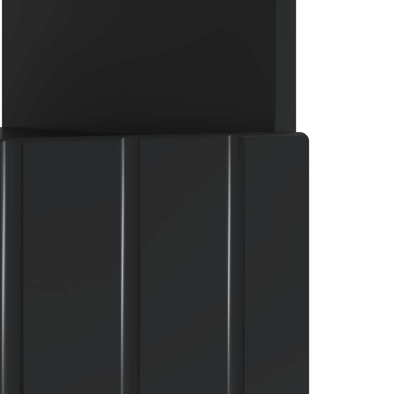 LED-TV-Schrank Schwarz Holzwerkstoff