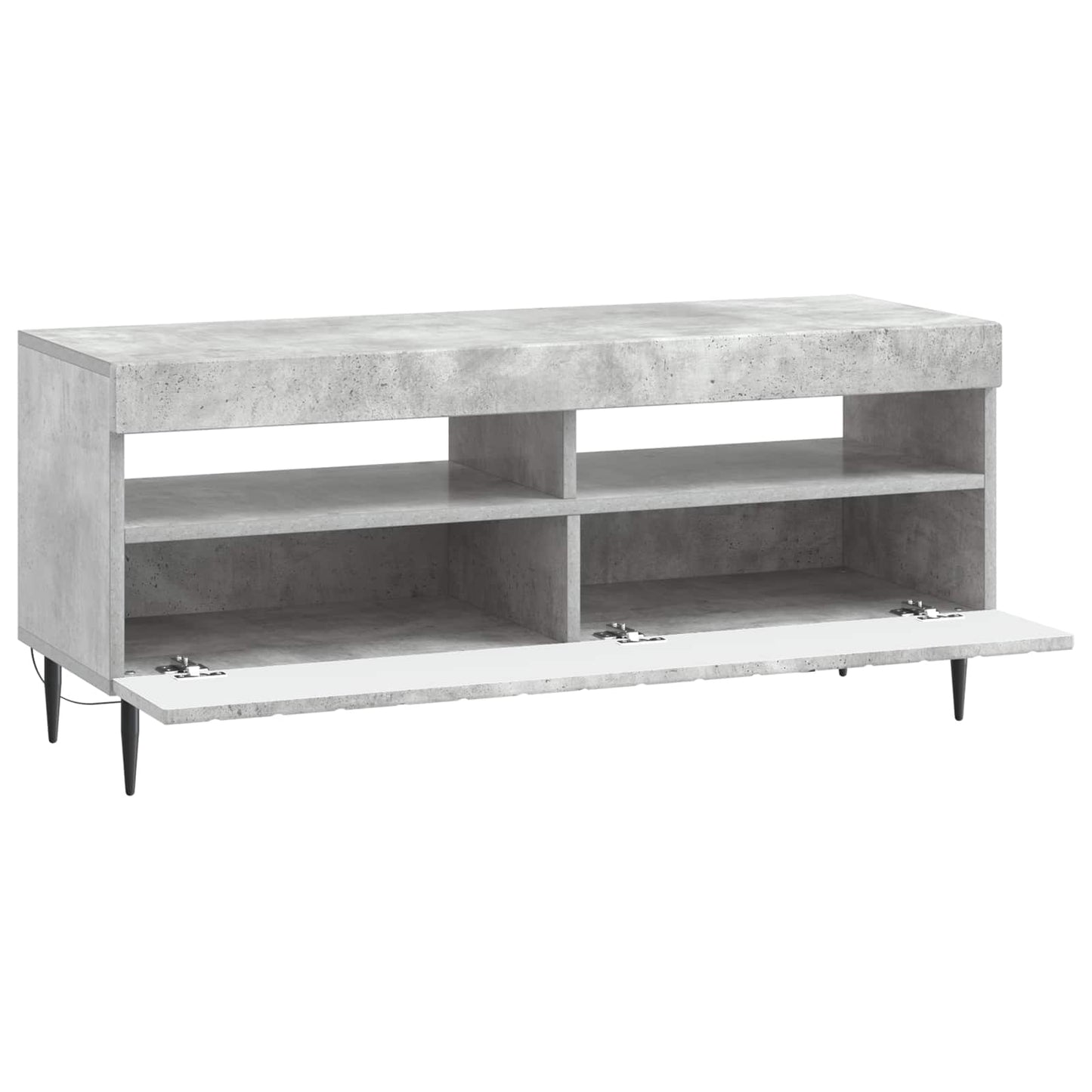 LED-TV-Schrank Betongrau Holzwerkstoff