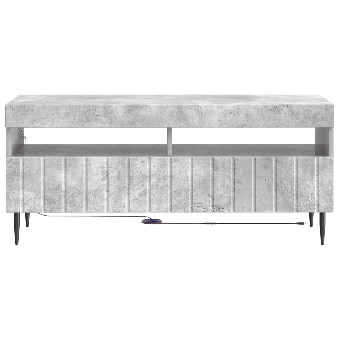 LED-TV-Schrank Betongrau Holzwerkstoff
