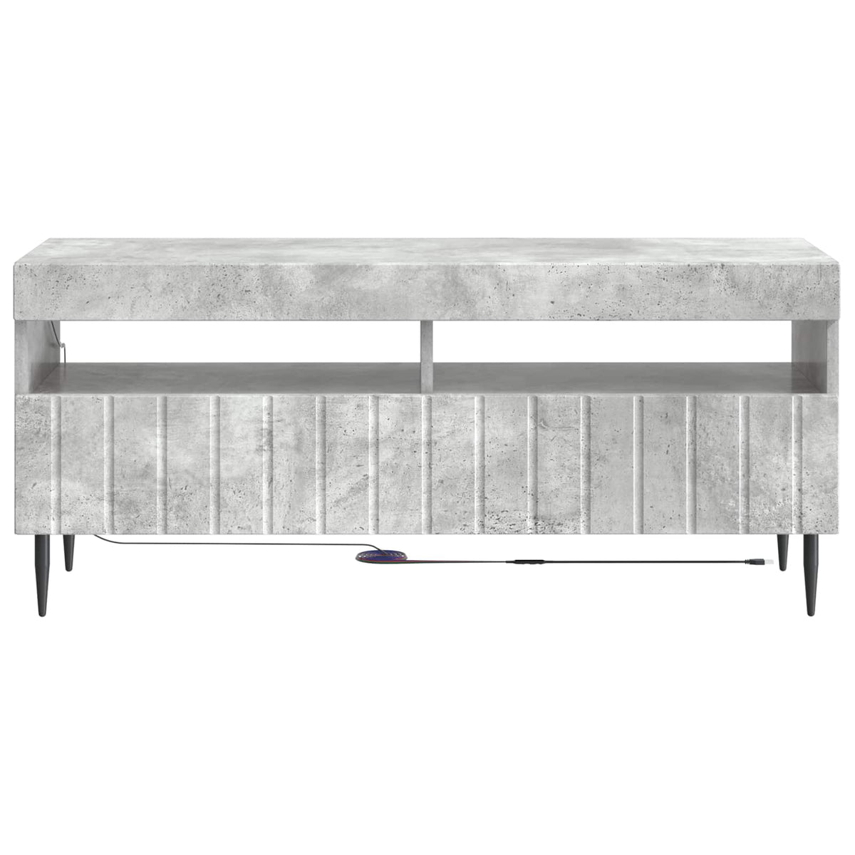 LED-TV-Schrank Betongrau Holzwerkstoff