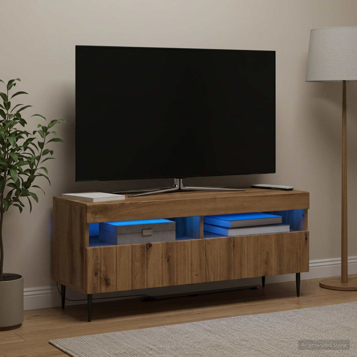 LED-TV-Schrank Artisan-Eiche Holzwerkstoff