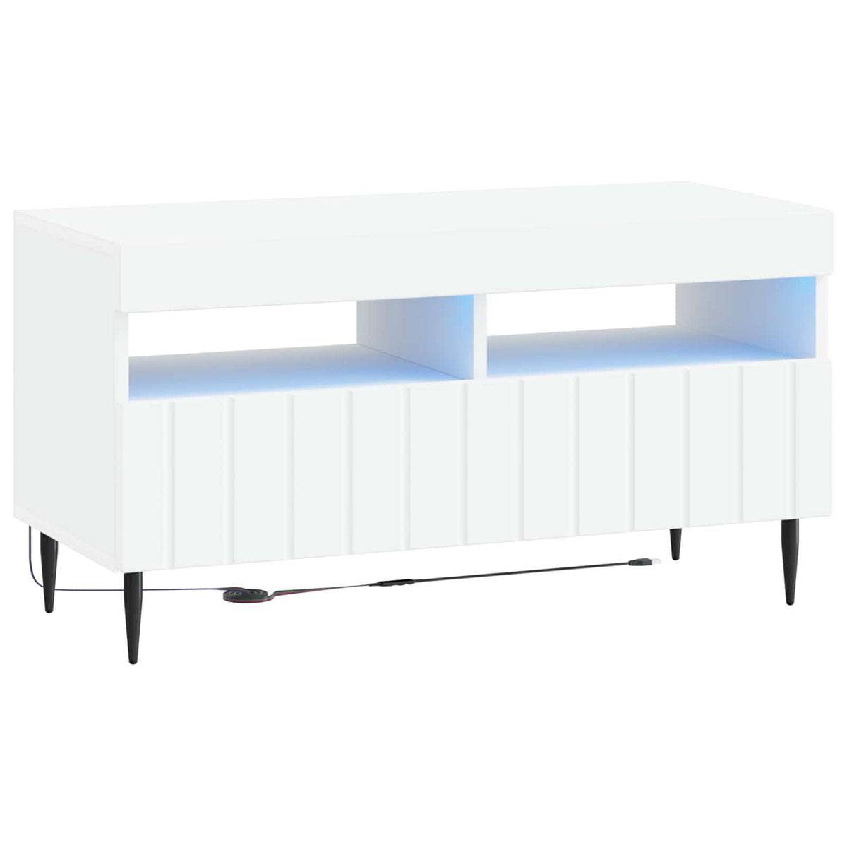 LED-TV-Schrank Weiß Holzwerkstoff
