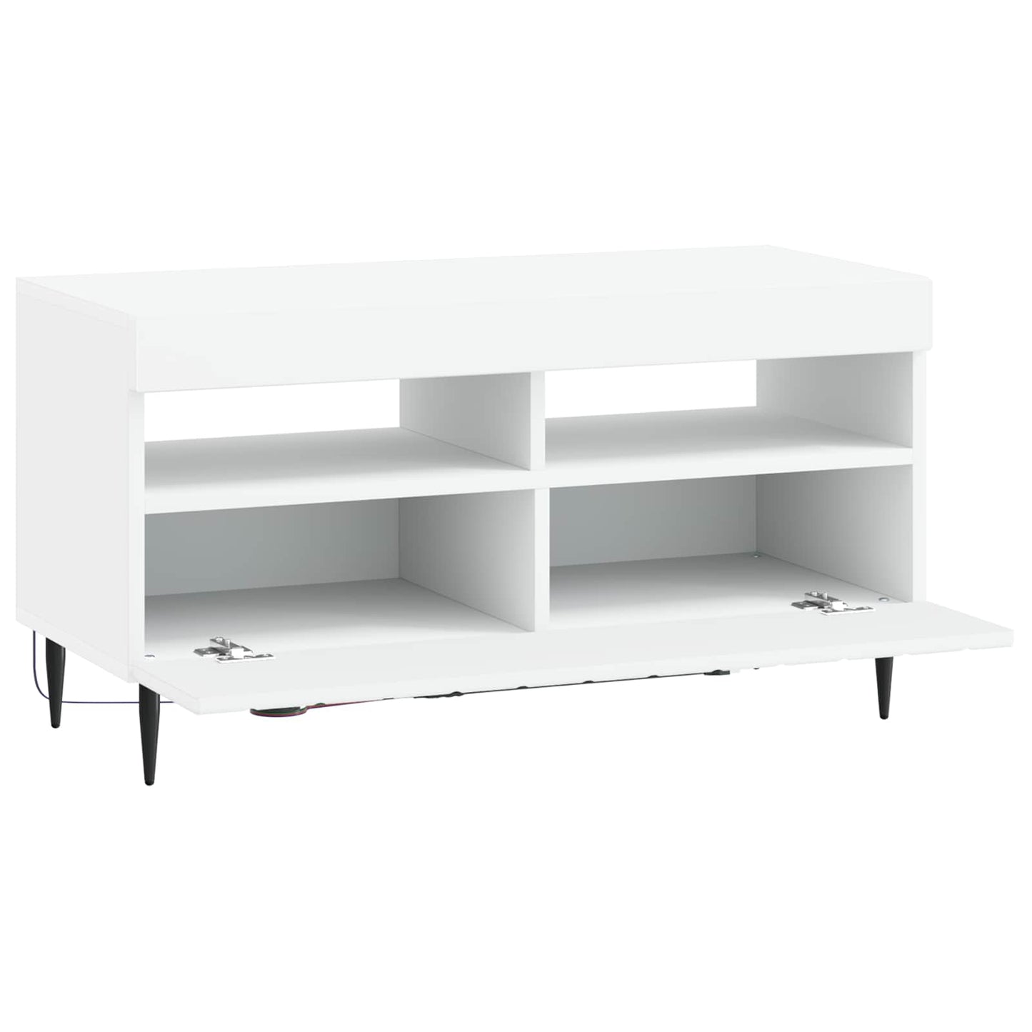 LED-TV-Schrank Weiß Holzwerkstoff