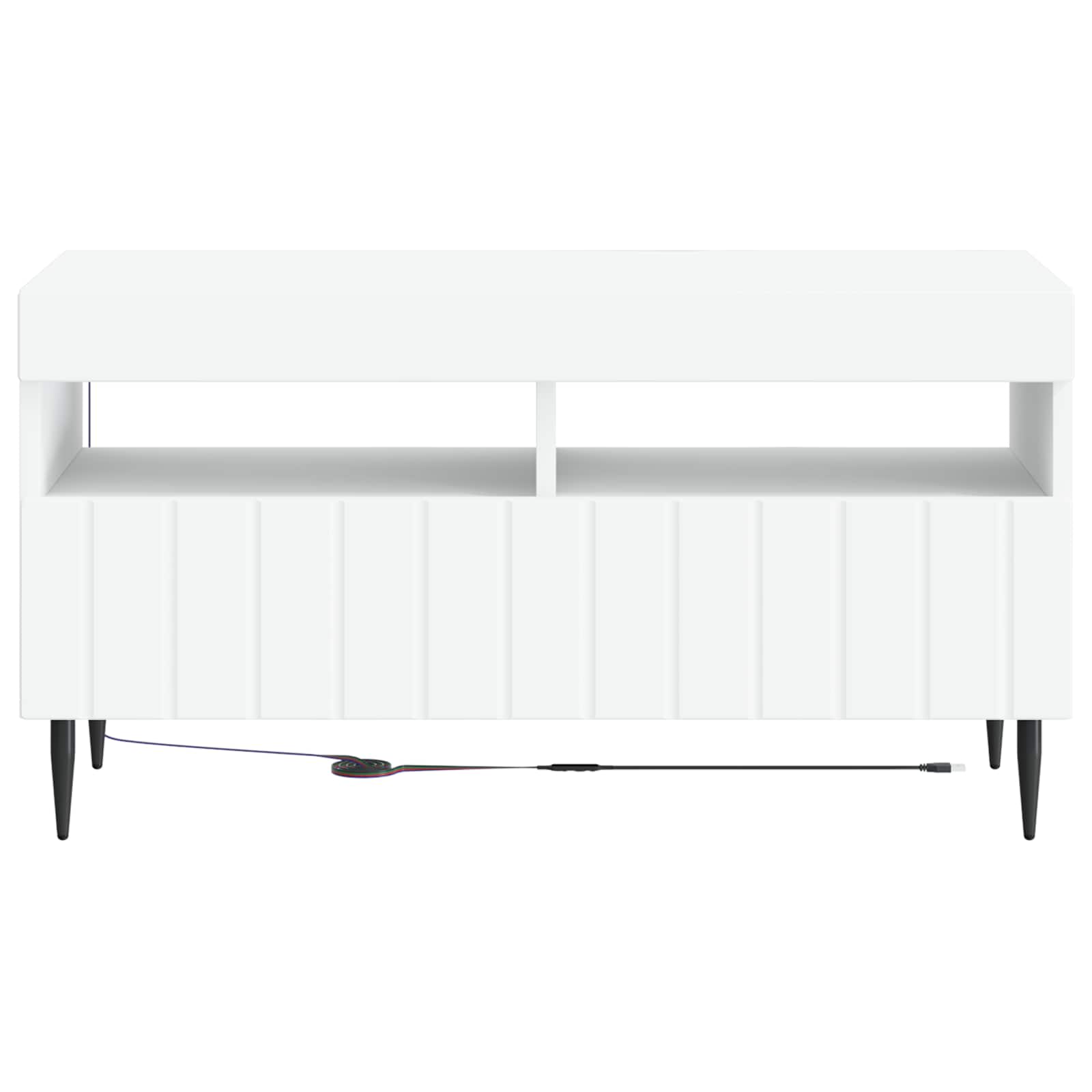 LED-TV-Schrank Weiß Holzwerkstoff