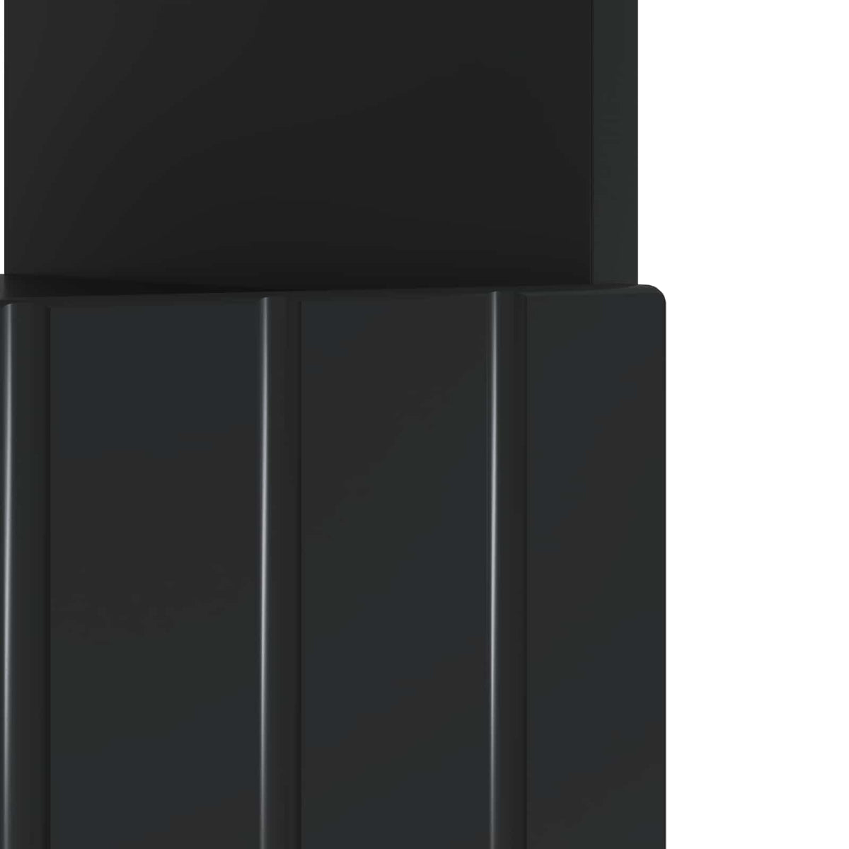 LED-TV-Schrank Schwarz Holzwerkstoff