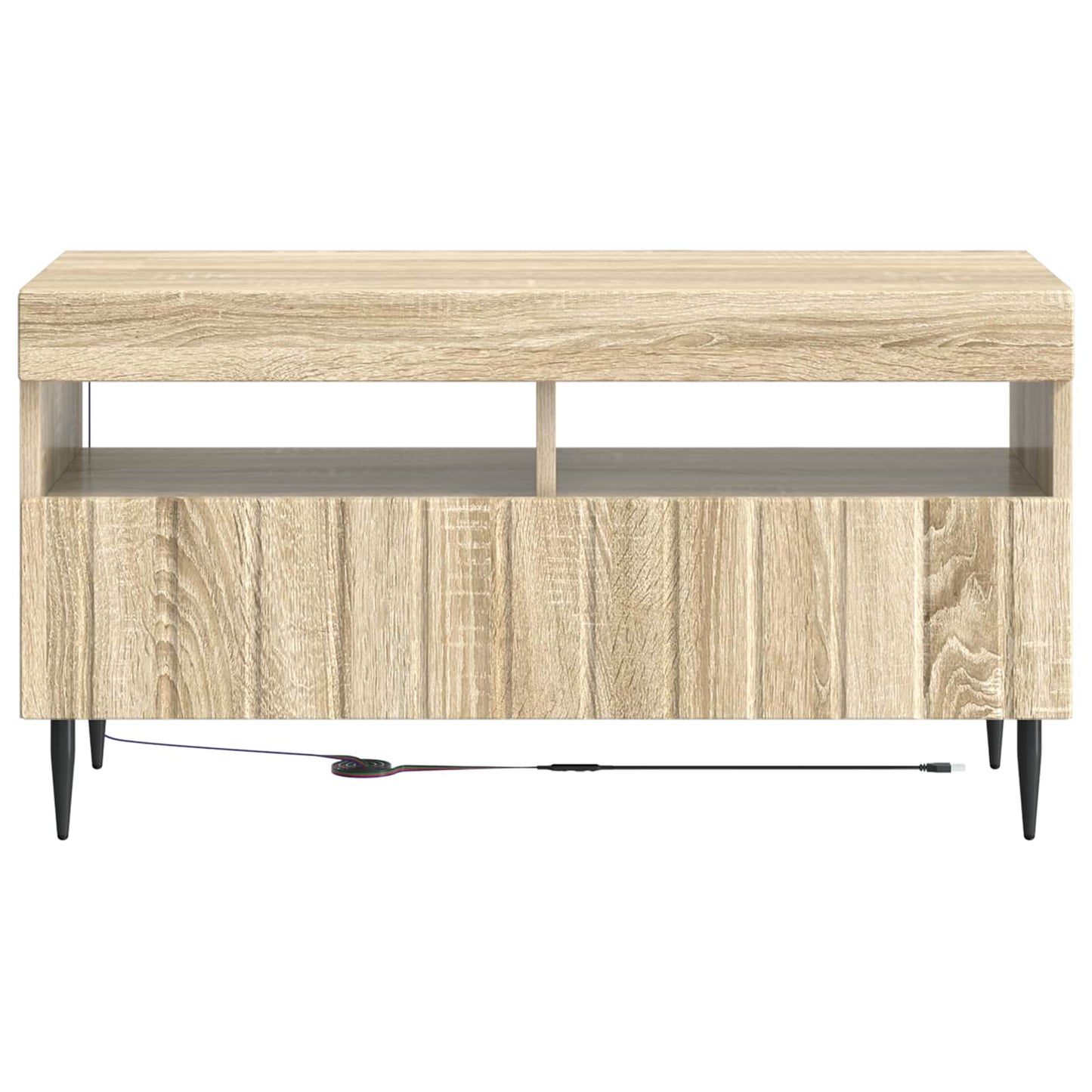 LED-TV-Schrank ZWOLLE Sonoma-Eiche Holzwerkstoff