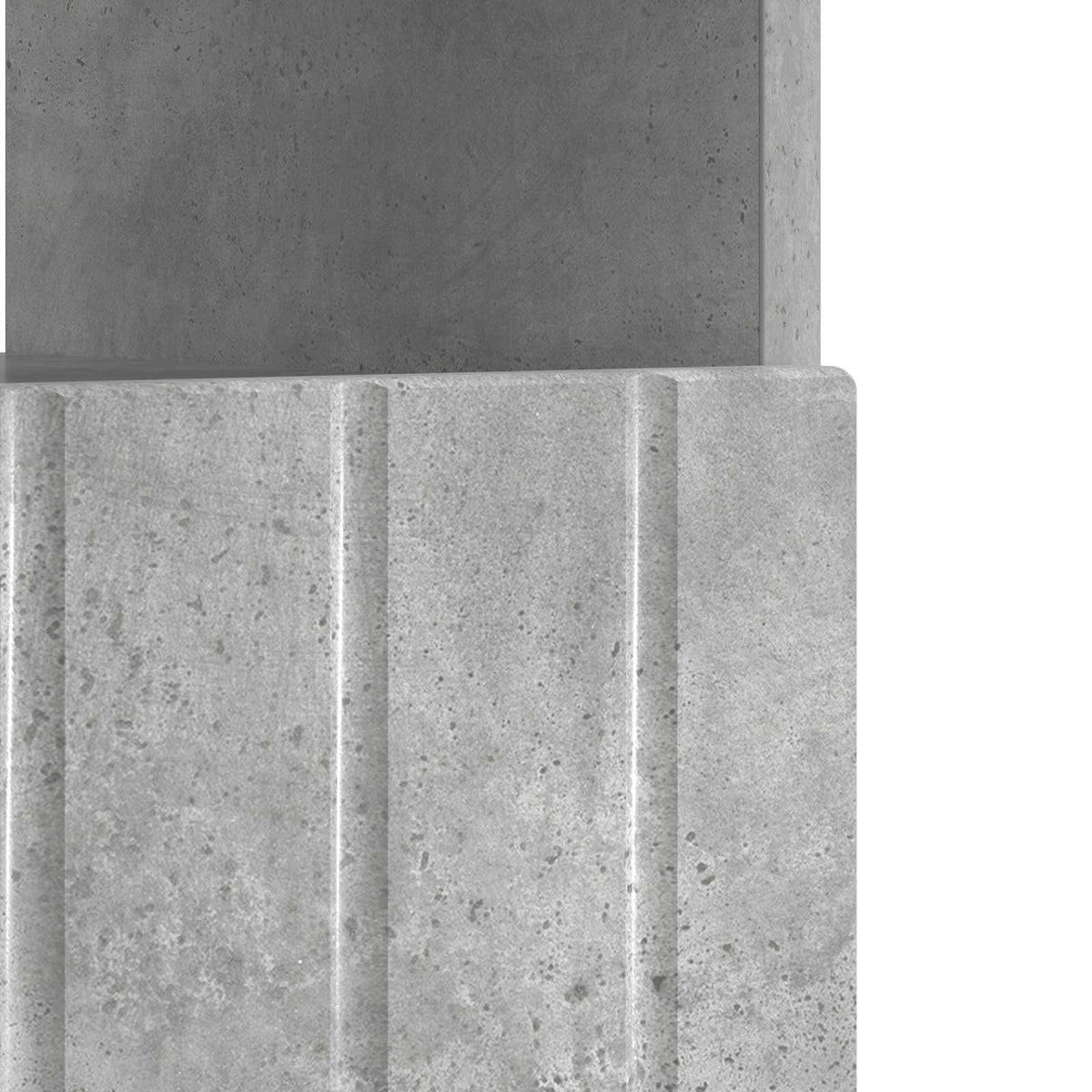 LED-TV-Schrank Betongrau Holzwerkstoff