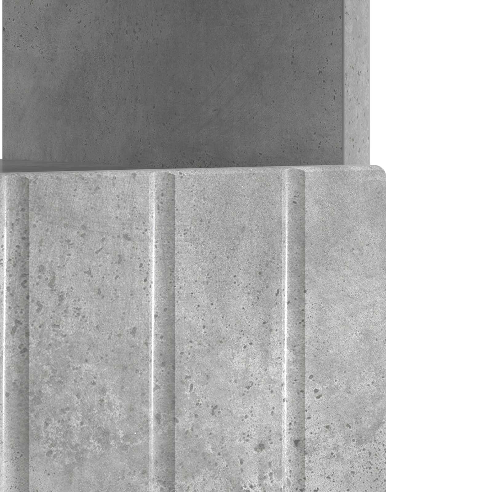 LED-TV-Schrank Betongrau Holzwerkstoff