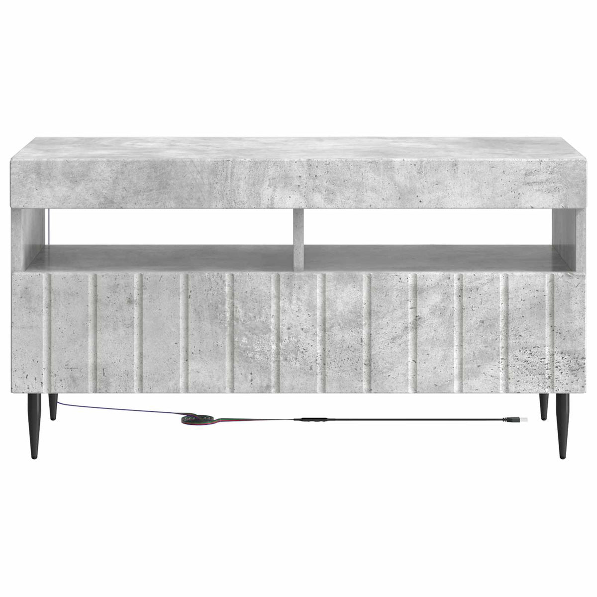 LED-TV-Schrank Betongrau Holzwerkstoff