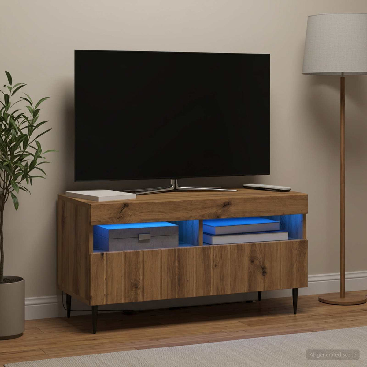 LED-TV-Schrank Artisan-Eiche Holzwerkstoff