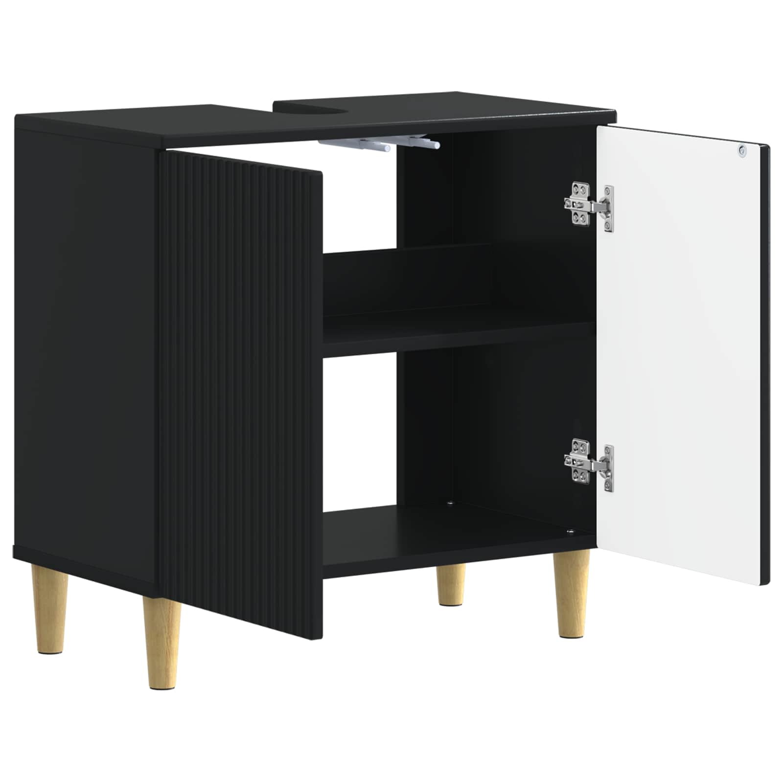Waschbeckenschrank ARNHEM Schwarz 59,5 x 31,5 x 59 cm