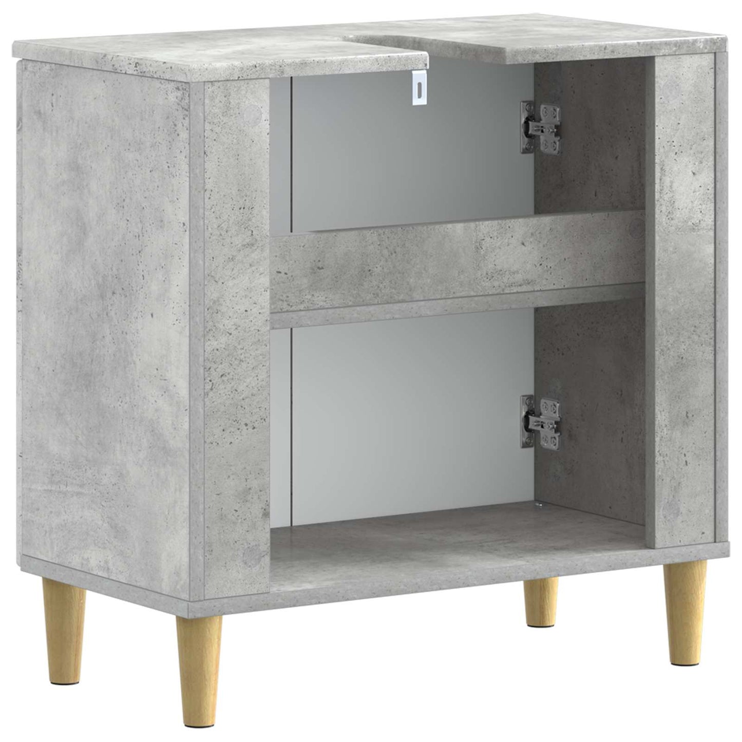 Waschbeckenschrank ARNHEM Betongrau 59,5 x 31,5 x 59 cm