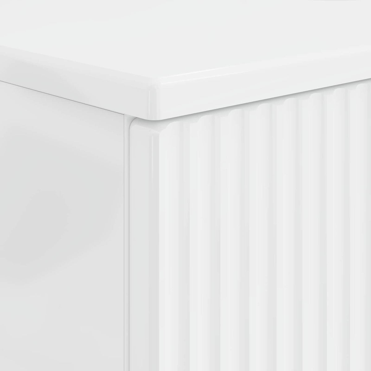 Waschbeckenschrank ARNHEM Hochglanz Weiß 59,5 x 31,5 x 59 cm