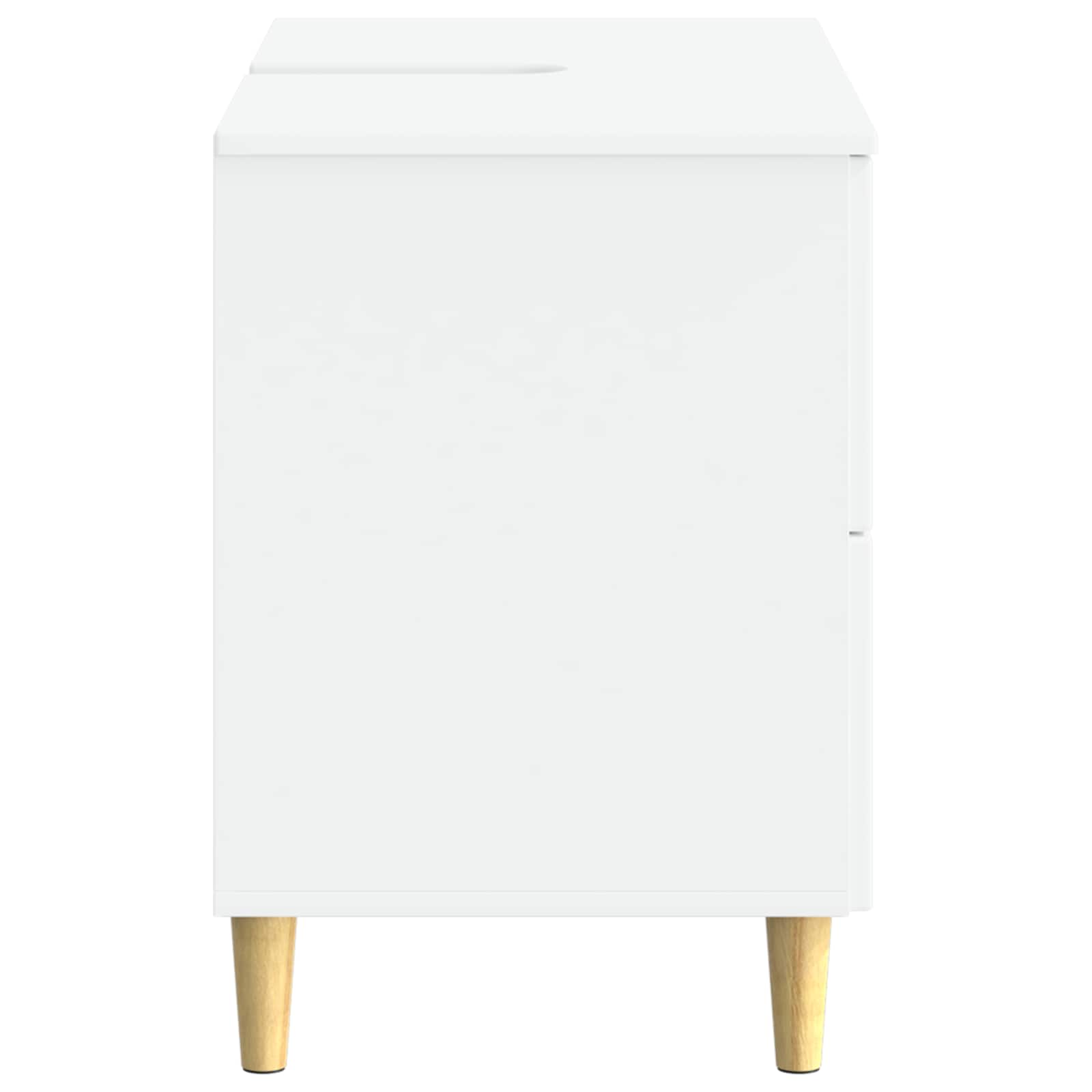 Waschbeckenschrank ARNHEM Weiß 82 x 41 x 59 cm Holzwerkstoff