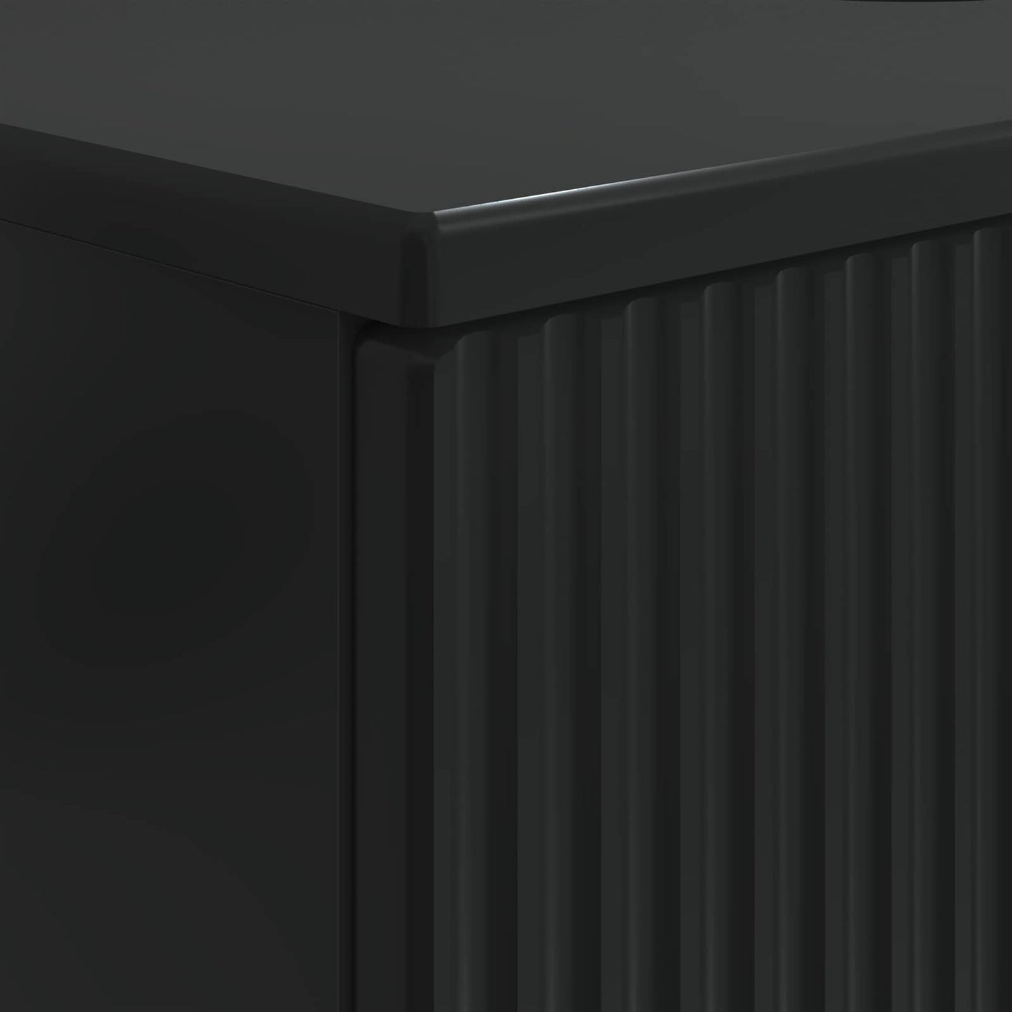 Waschbeckenschrank ARNHEM Schwarz 82 x 41 x 59 cm Holzwerkstoff