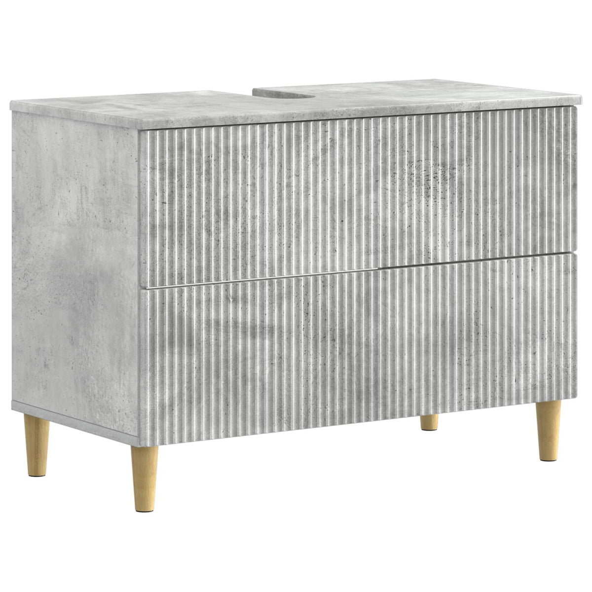 Waschbeckenschrank ARNHEM Betongrau 82 x 41 x 59 cm