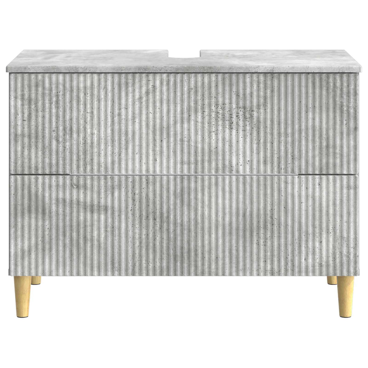 Waschbeckenschrank ARNHEM Betongrau 82 x 41 x 59 cm