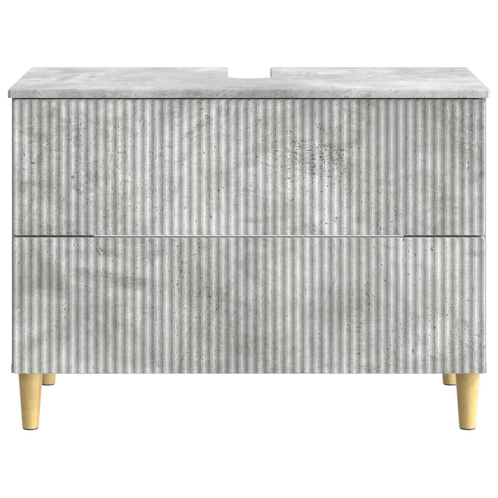 Waschbeckenschrank ARNHEM Betongrau 82 x 41 x 59 cm