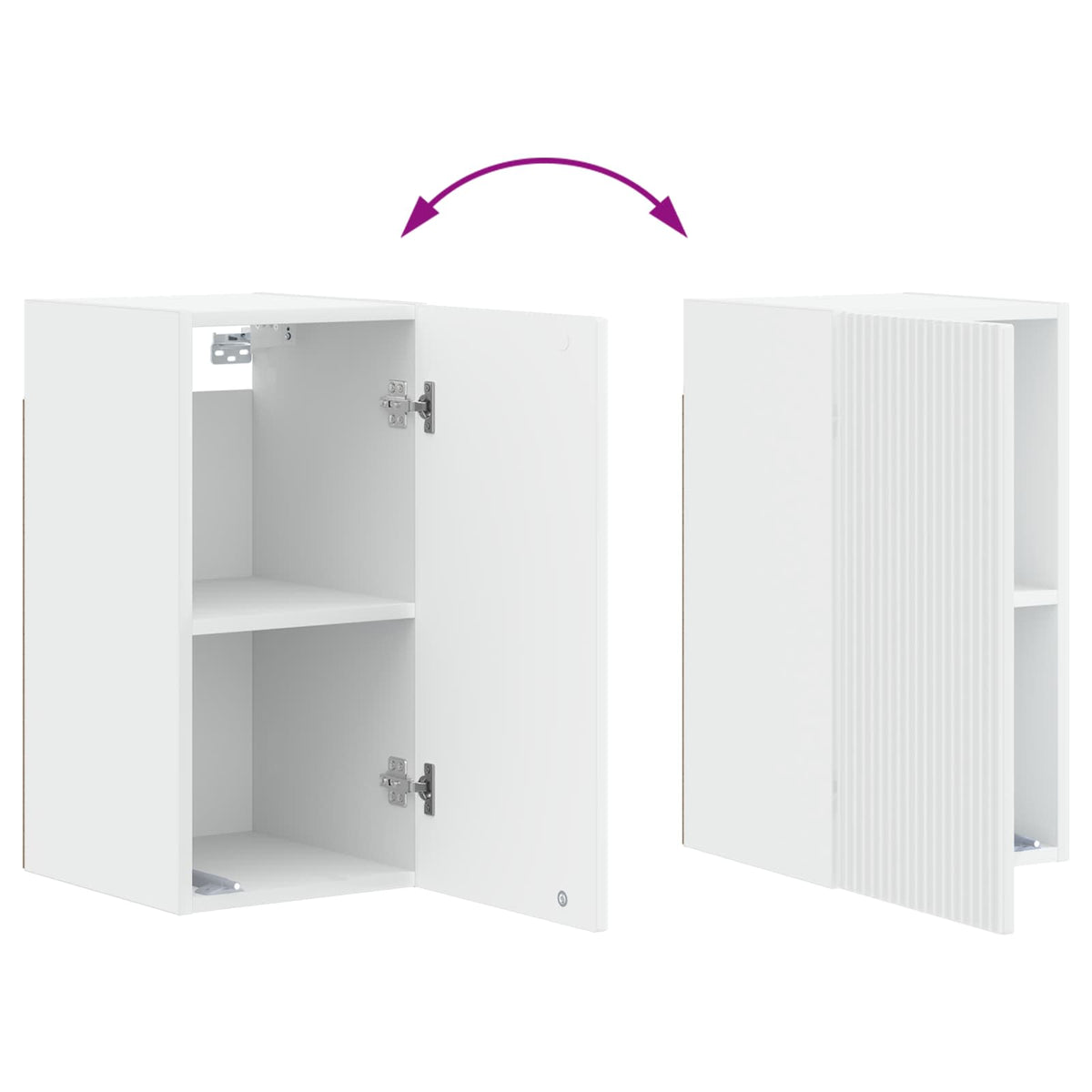 Badezimmer-Wandschrank ARNHEM Weiß 30 x 31 x 59 cm