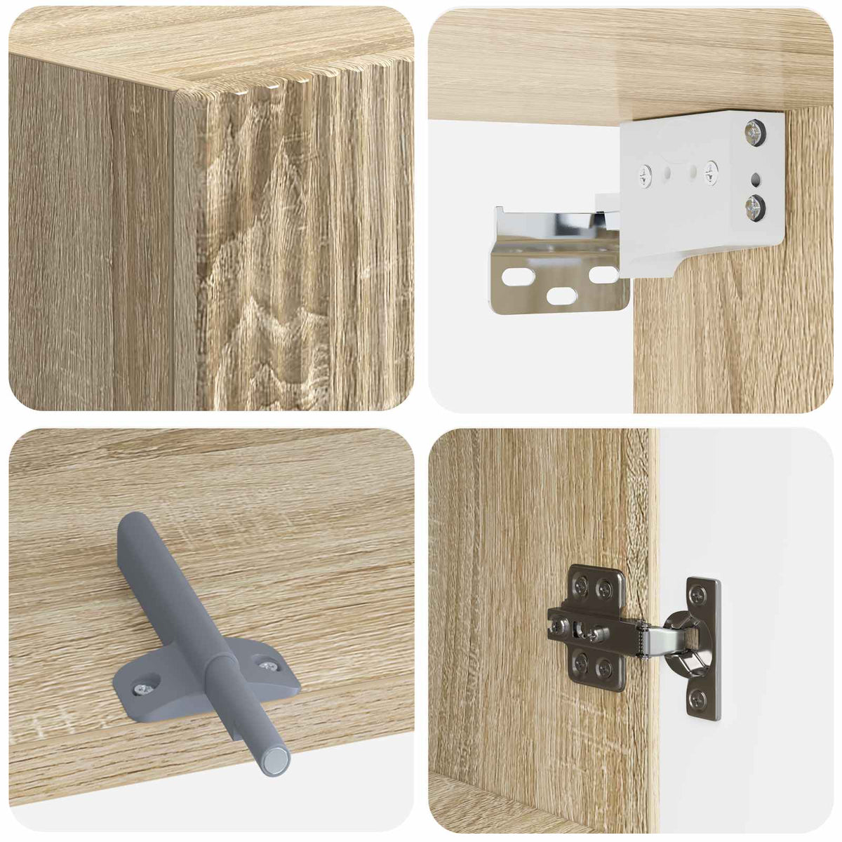 Badezimmer-Wandschrank ARNHEM Sonoma-Eiche 30 x 31 x 59 cm