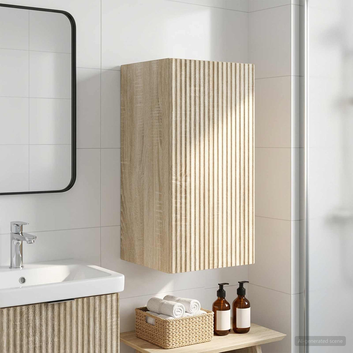 Badezimmer-Wandschrank ARNHEM Sonoma-Eiche 30 x 31 x 59 cm