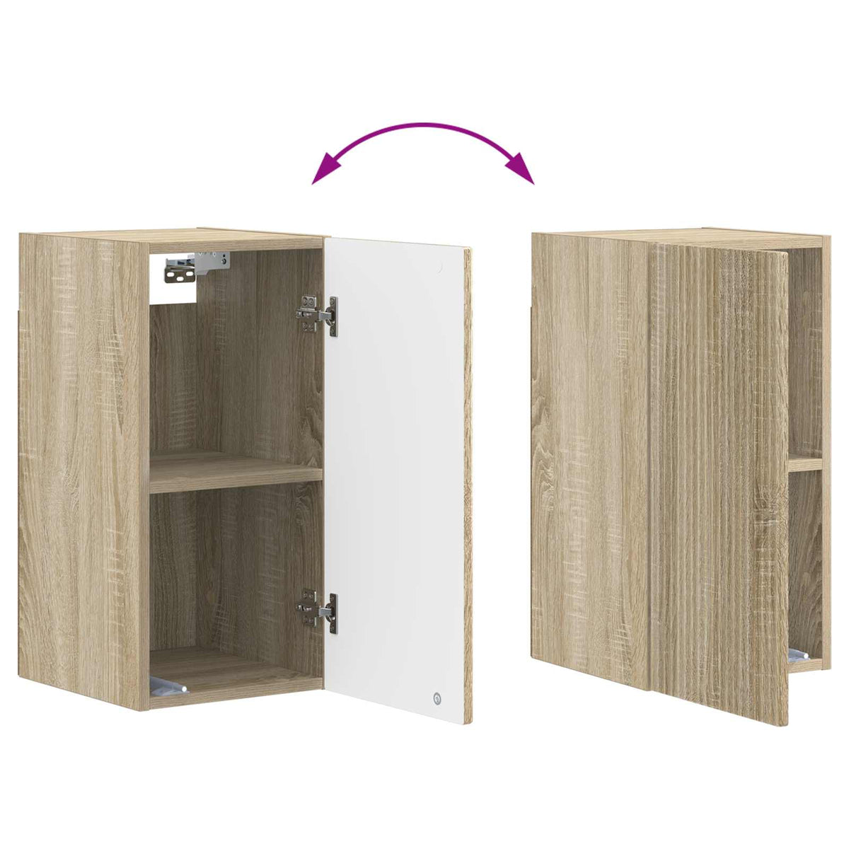 Badezimmer-Wandschrank ARNHEM Sonoma-Eiche 30 x 31 x 59 cm