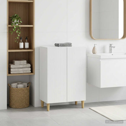 Badezimmer Aufbewahrungsschrank ARNHEM Weiß 59,5 x 31 x 80 cm
