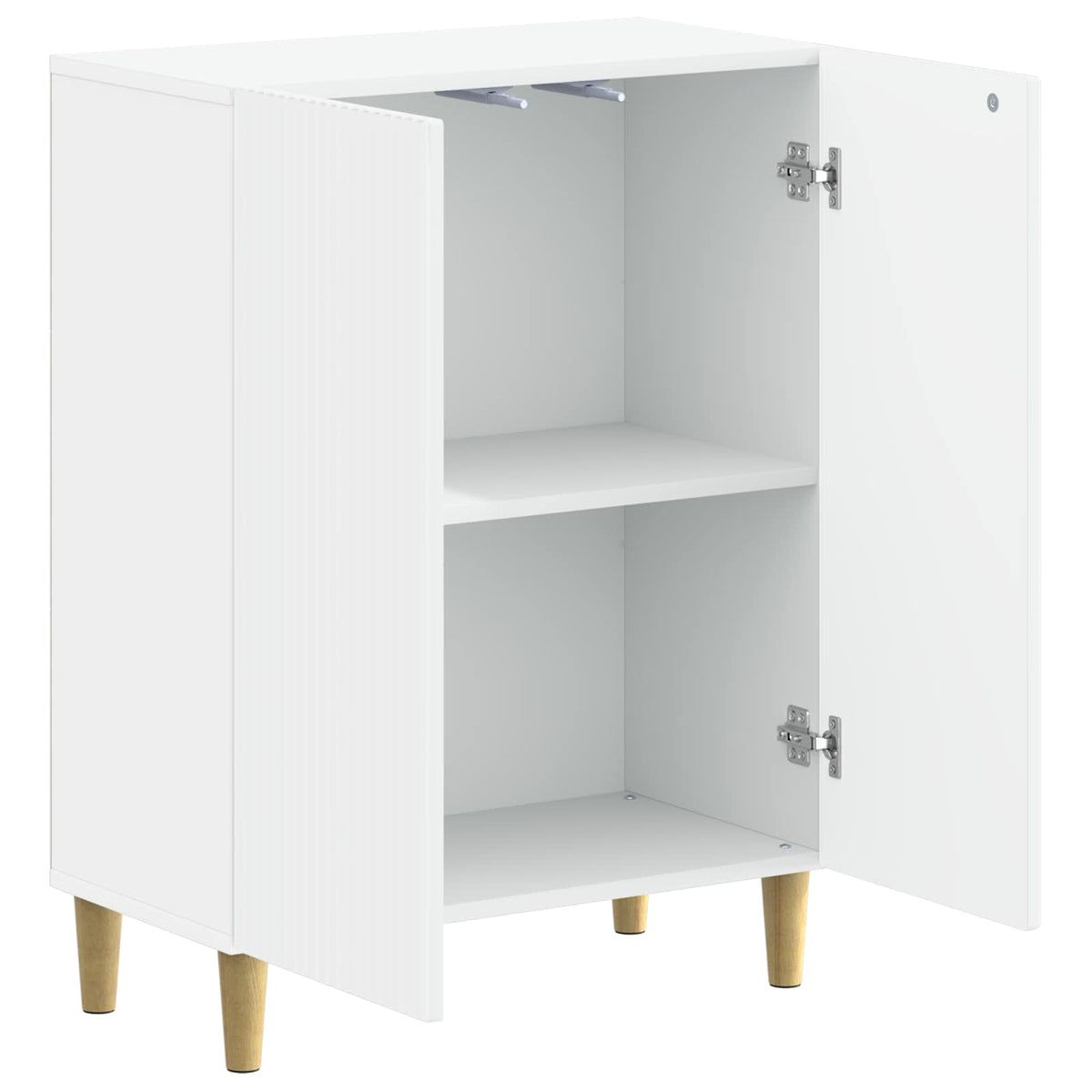 Badezimmer Aufbewahrungsschrank ARNHEM Weiß 59,5 x 31 x 80 cm