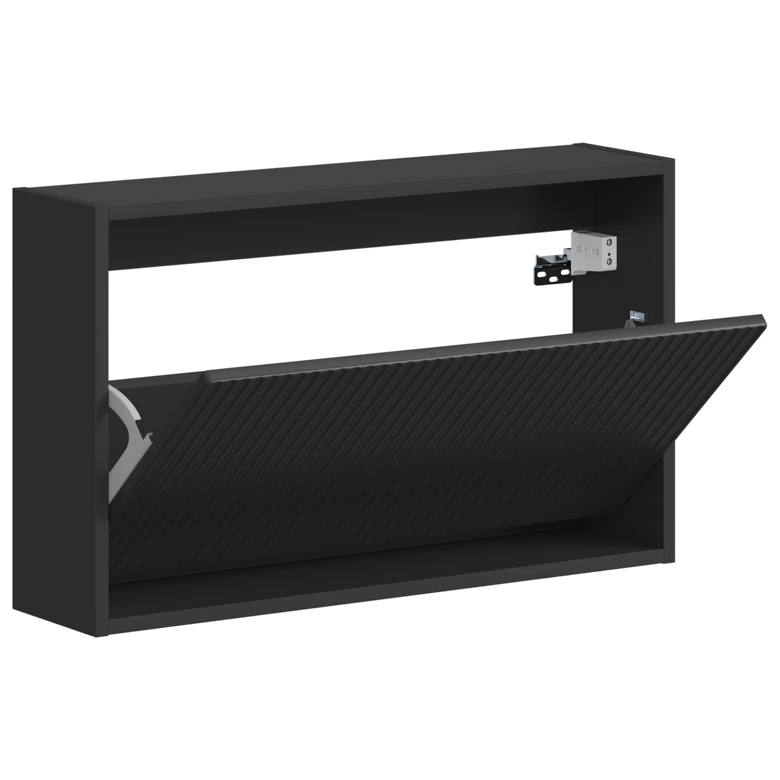 Wandmontierter Schuhschrank ARNHEM 71 x 17 x 43 cm Schwarz