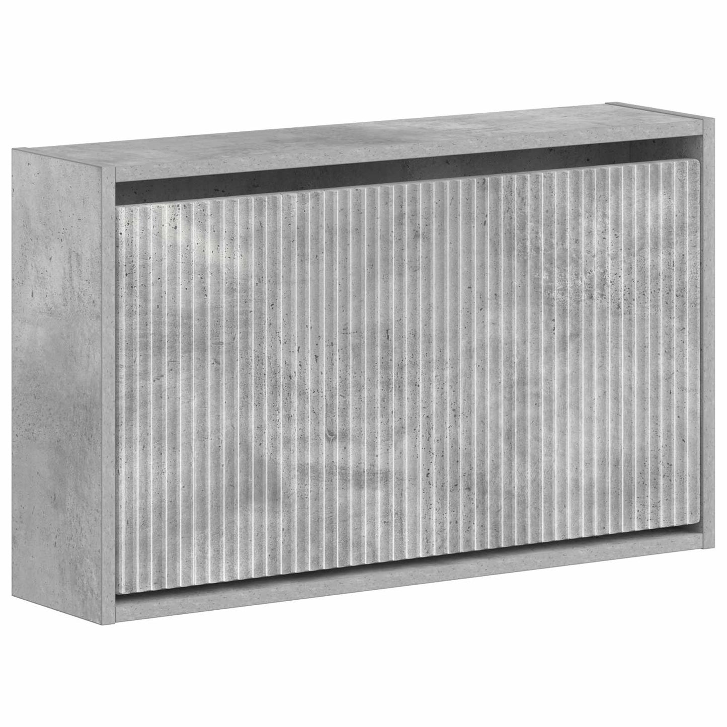 Wandmontierter Schuhschrank ARNHEM 71 x 17 x 43 cm Betongrau