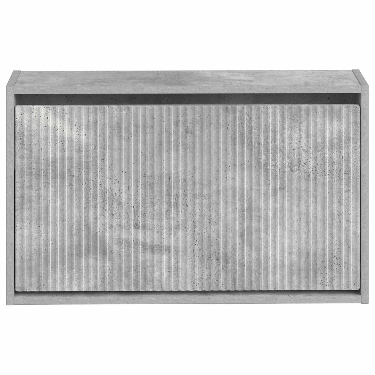 Wandmontierter Schuhschrank ARNHEM 71 x 17 x 43 cm Betongrau