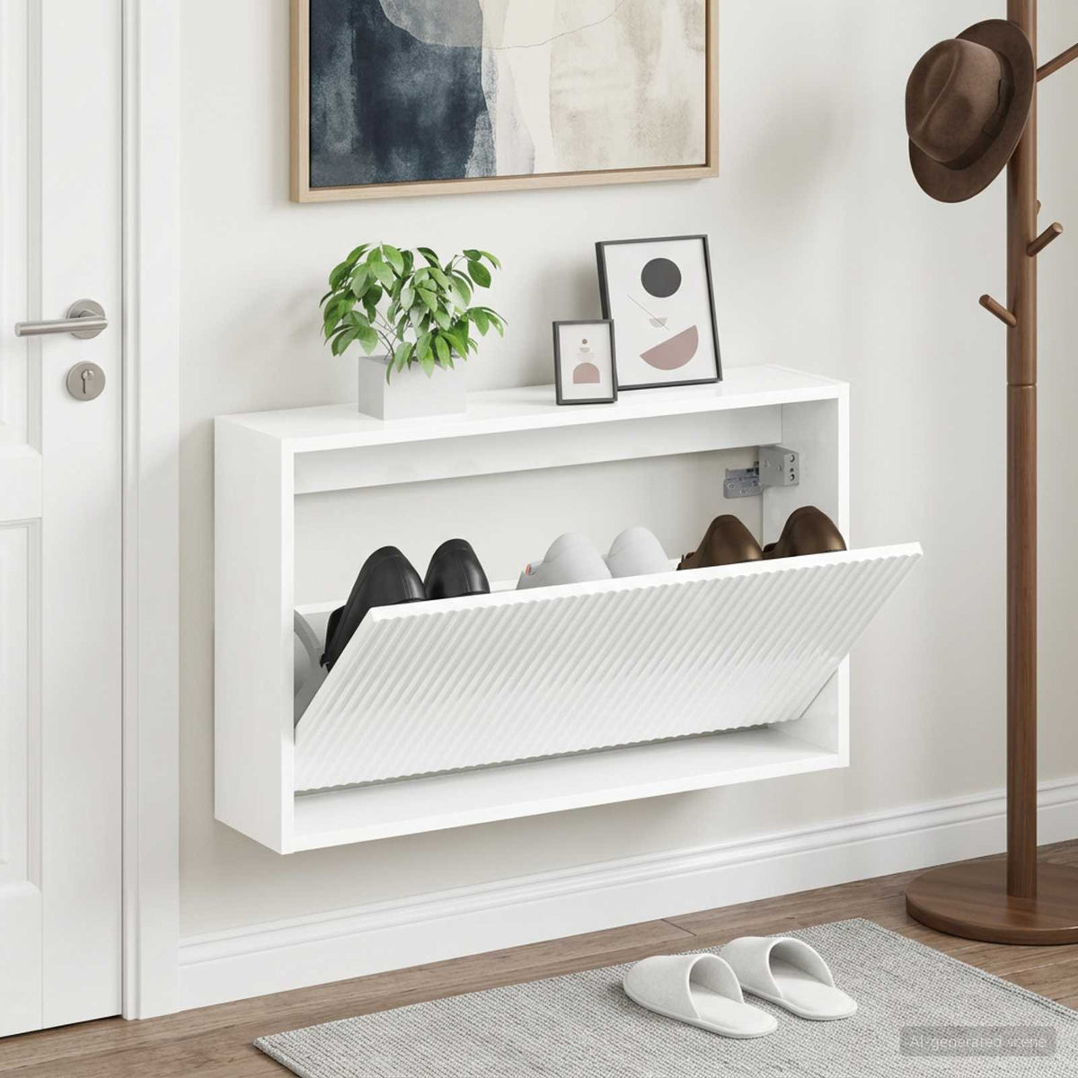 Wandmontierter Schuhschrank ARNHEM 71 x 17 x 43 cm
