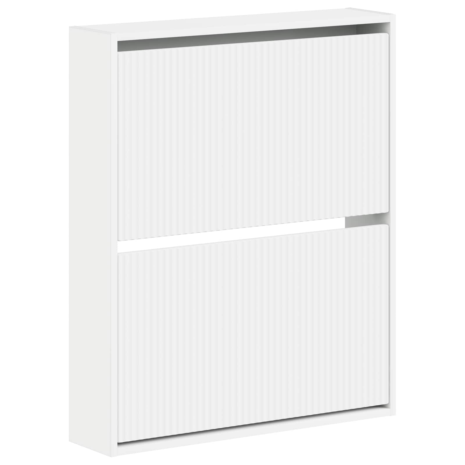 Wandmontierter Schuhschrank ARNHEM 71 x 17 x 86 cm Weiß