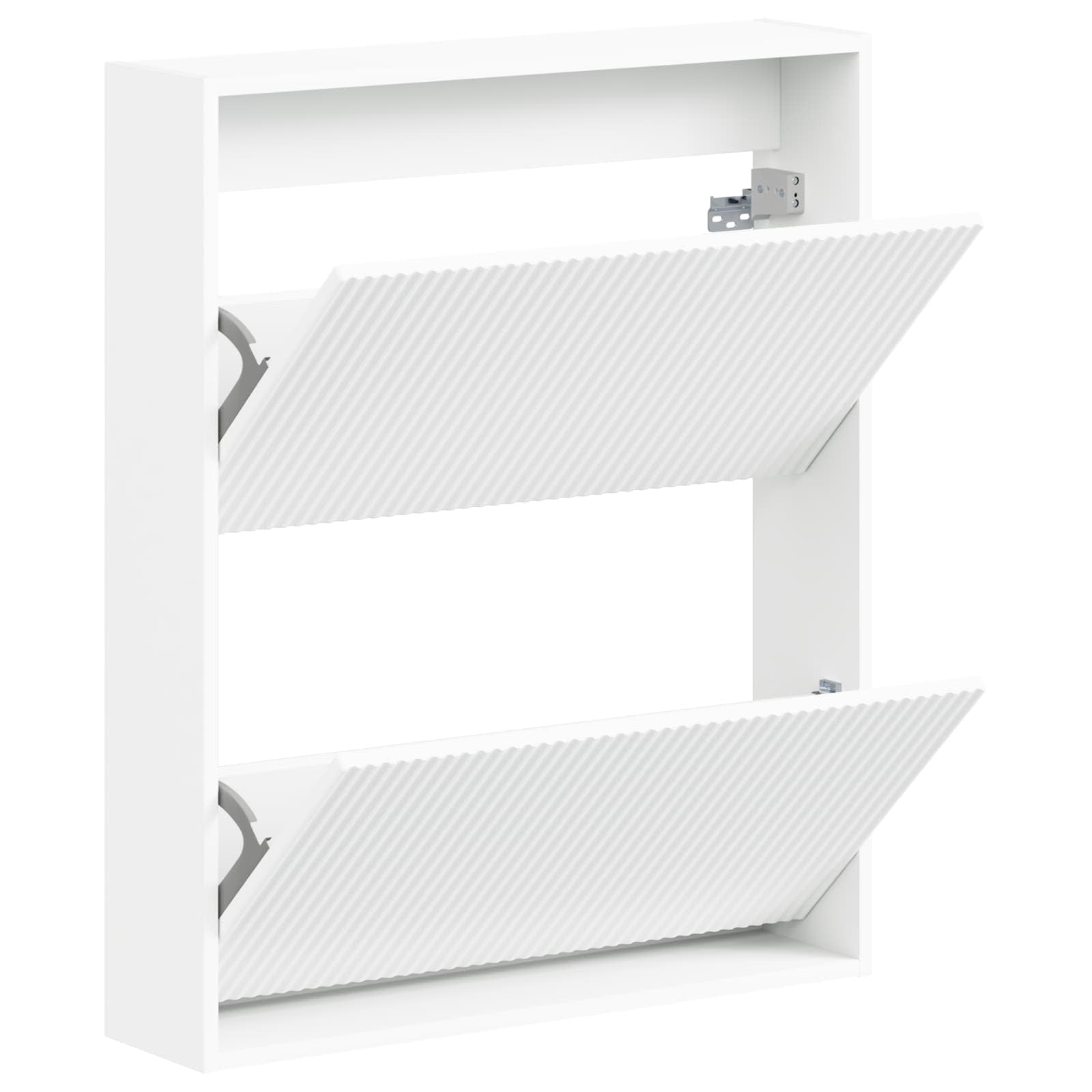 Wandmontierter Schuhschrank ARNHEM 71 x 17 x 86 cm Weiß