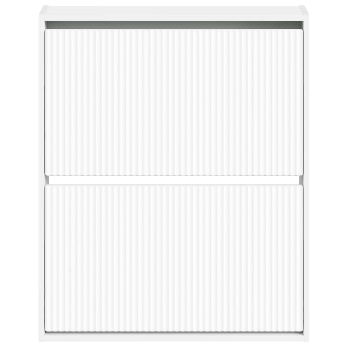 Wandmontierter Schuhschrank ARNHEM 71 x 17 x 86 cm Weiß