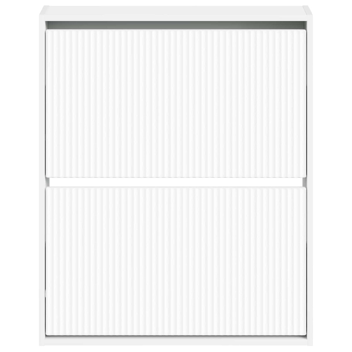 Wandmontierter Schuhschrank ARNHEM 71 x 17 x 86 cm Weiß